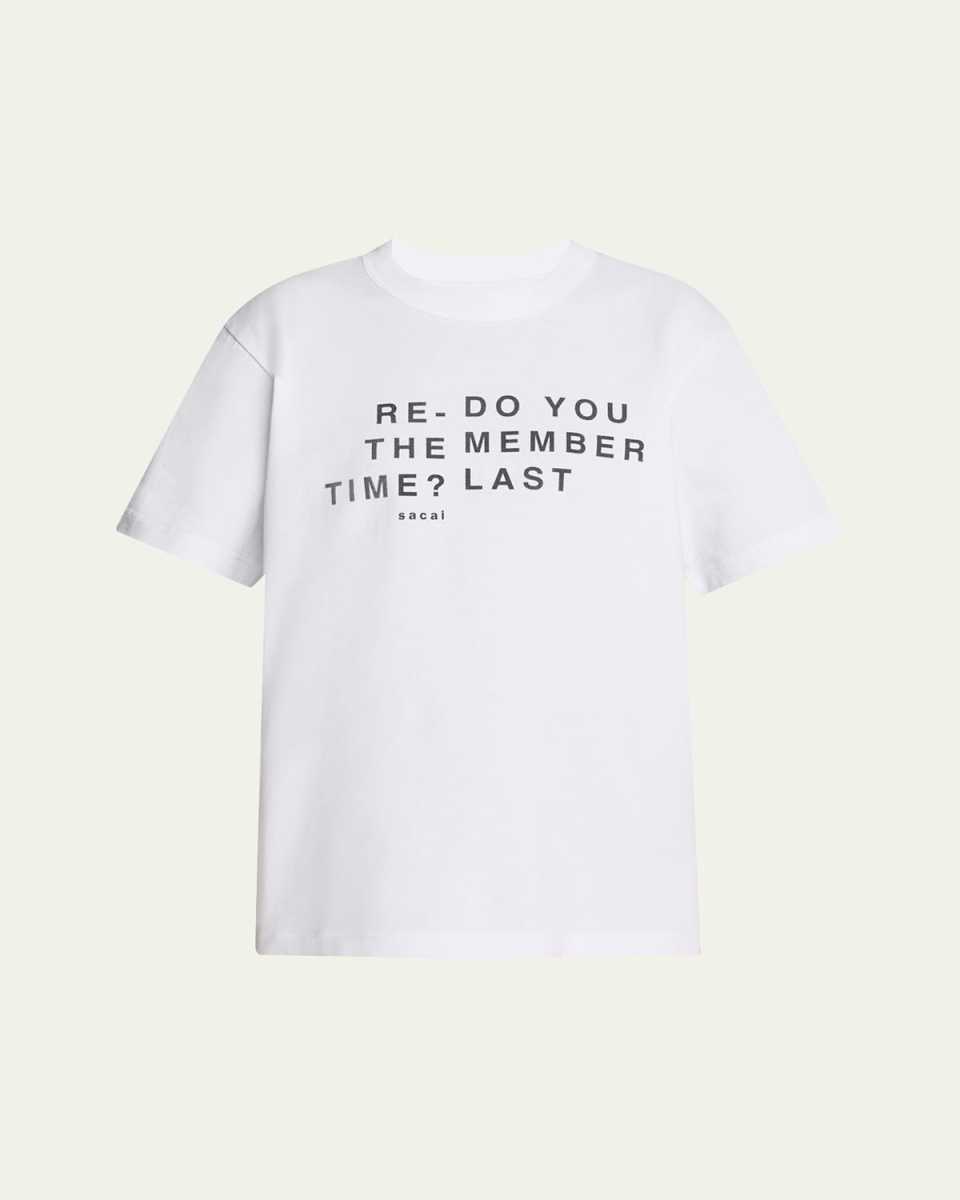 Typographic Cotton T-Shirt